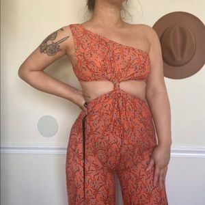 PRETTYLITTLETHING orange jumpsuit